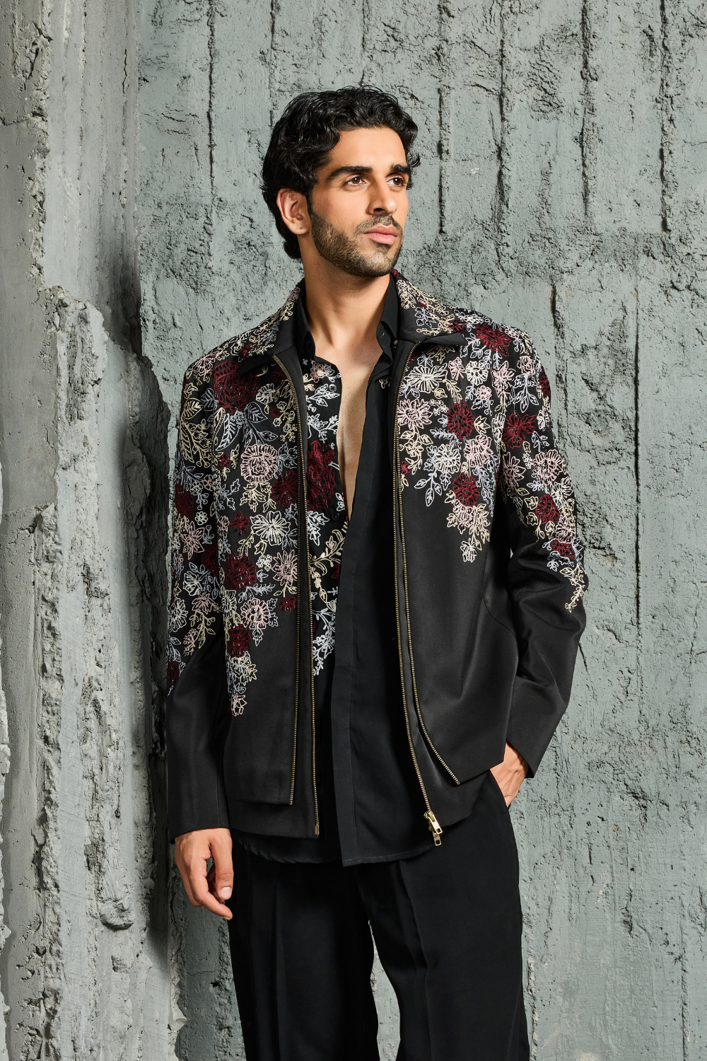 Night Bloom Jacket Set