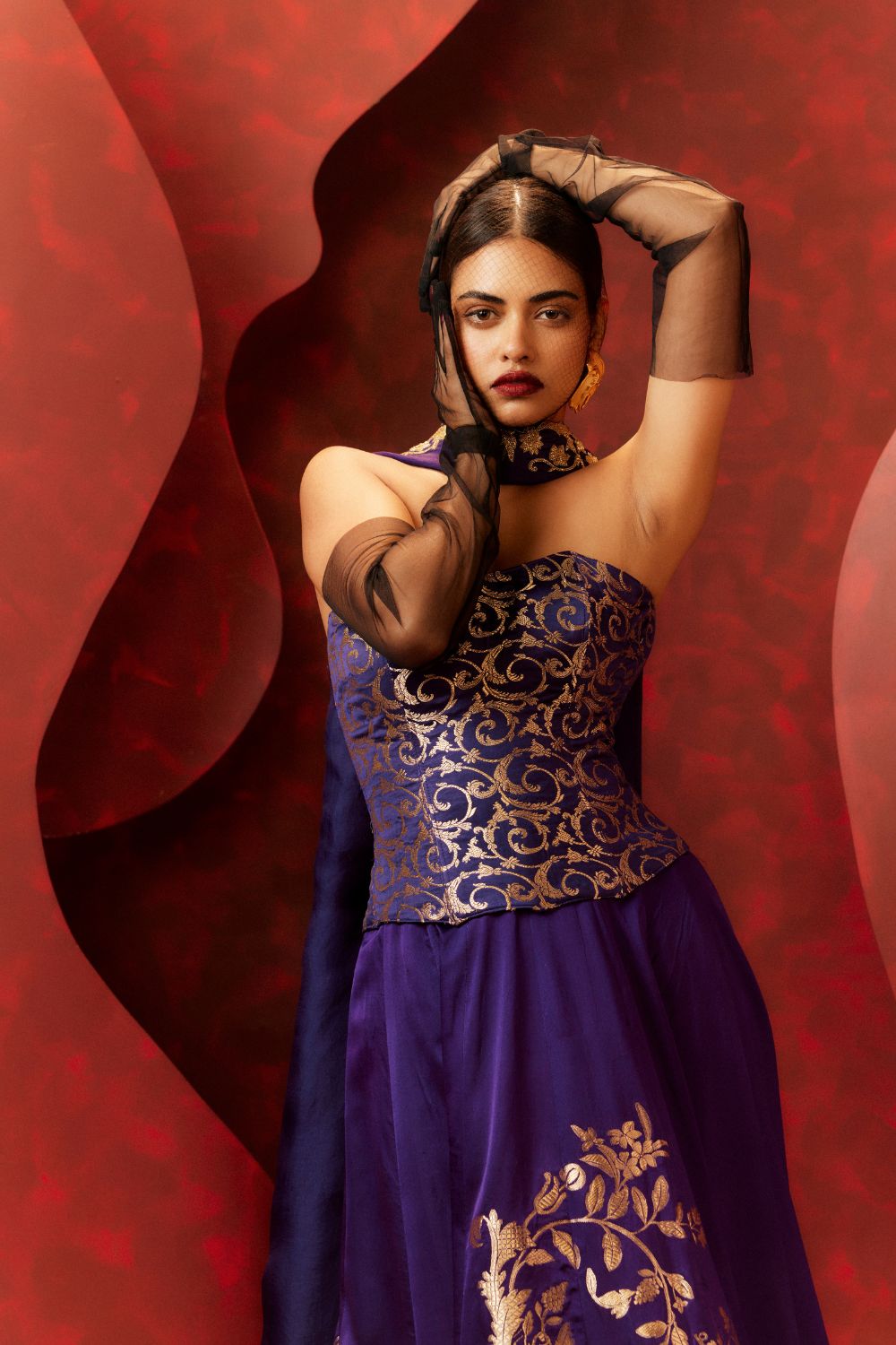 Stay With Me Lehenga in Purple