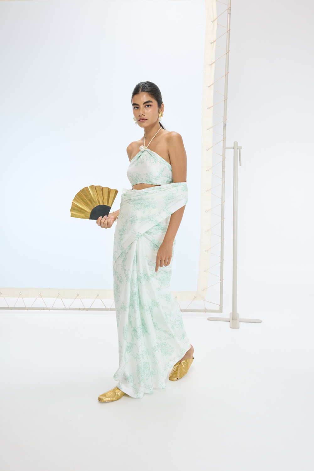 The Ruby  Saree in Green