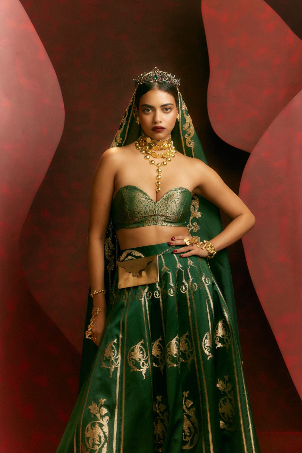Only Mine Lehenga Green