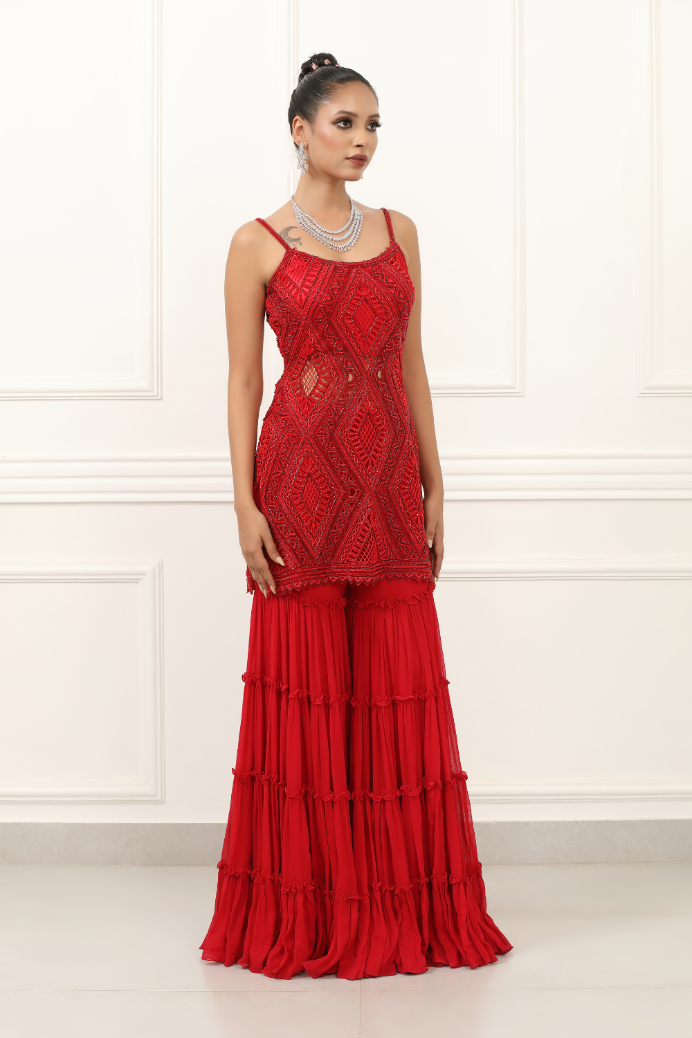 Scarlet Royale Gharara Set