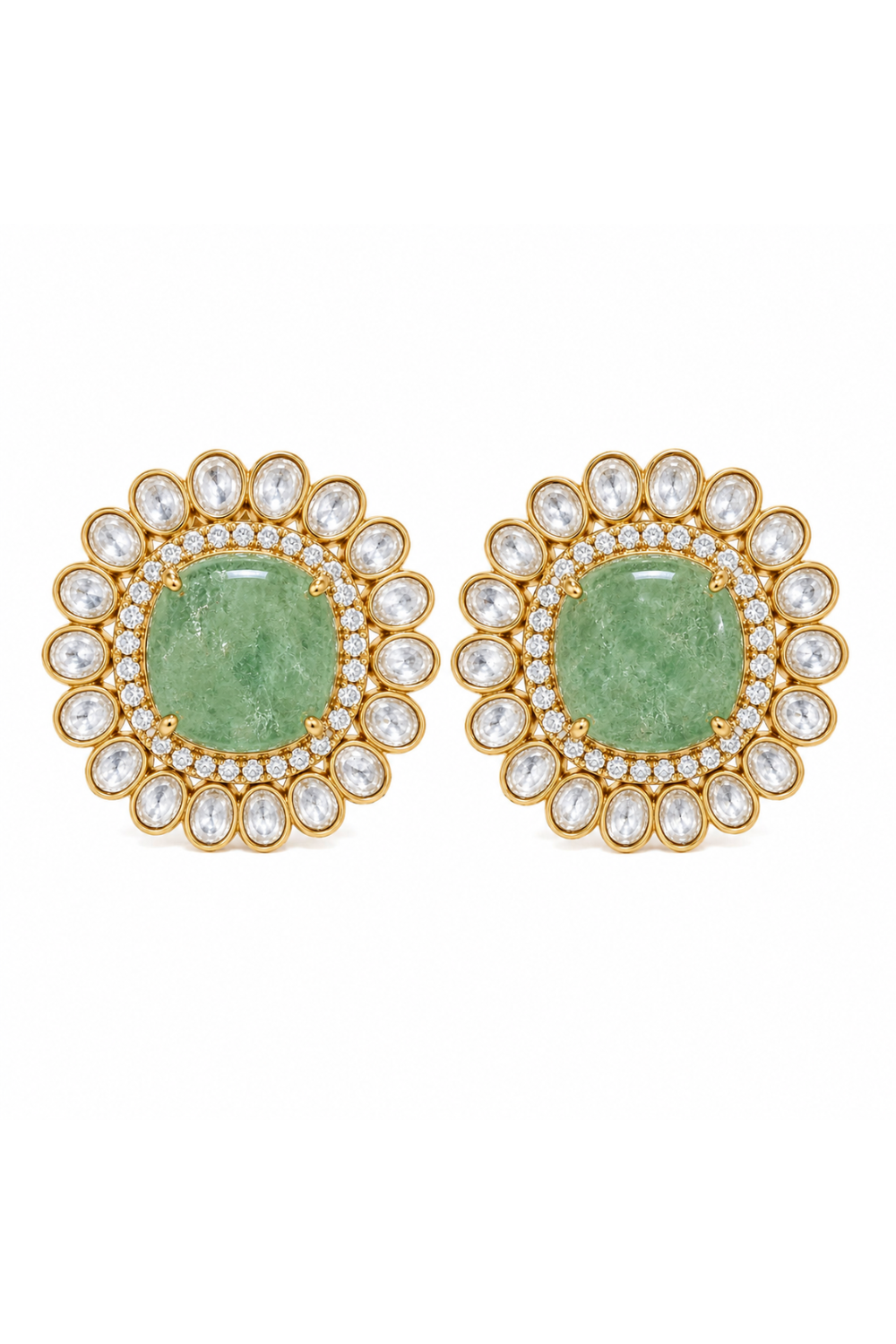 Multicolour Semi-Precious Stone Kundan Choker Set