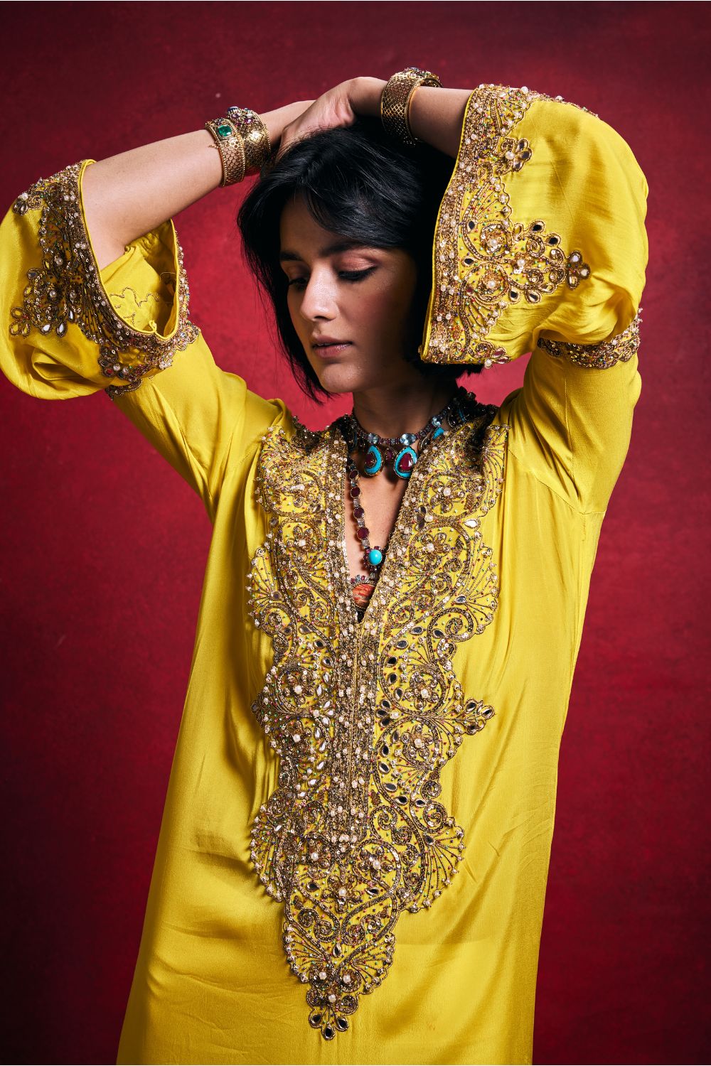 YELLOW KAFTAN