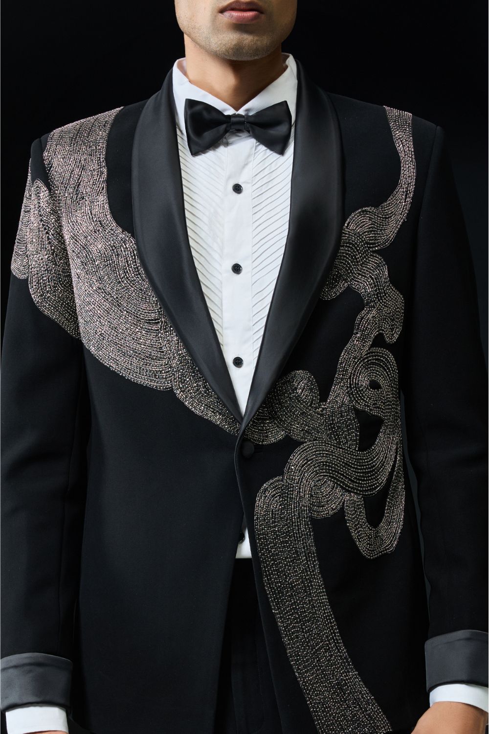 Tuxedo, Pintex Shirt, Bow tie, Trousers