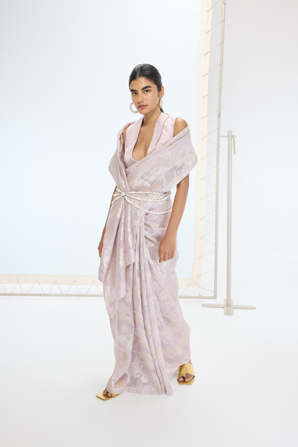 The Diana Saree in Mauve