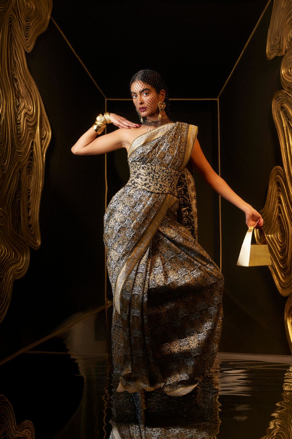 Empress Saree Black