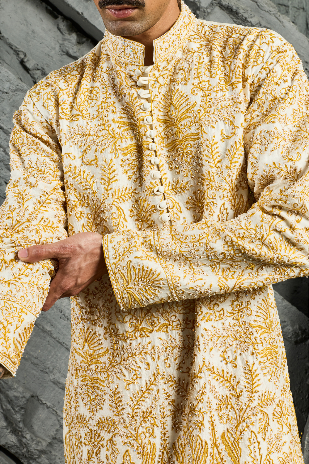 Ivory Gulzar Kurta Set