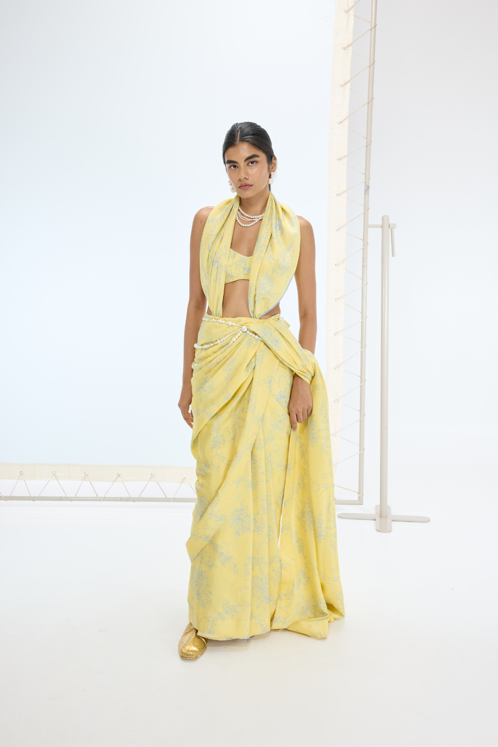 The Rio Saree in Yellow