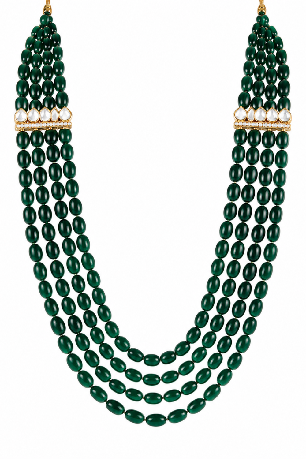 Multi-Strand Beaded Kundan Mala