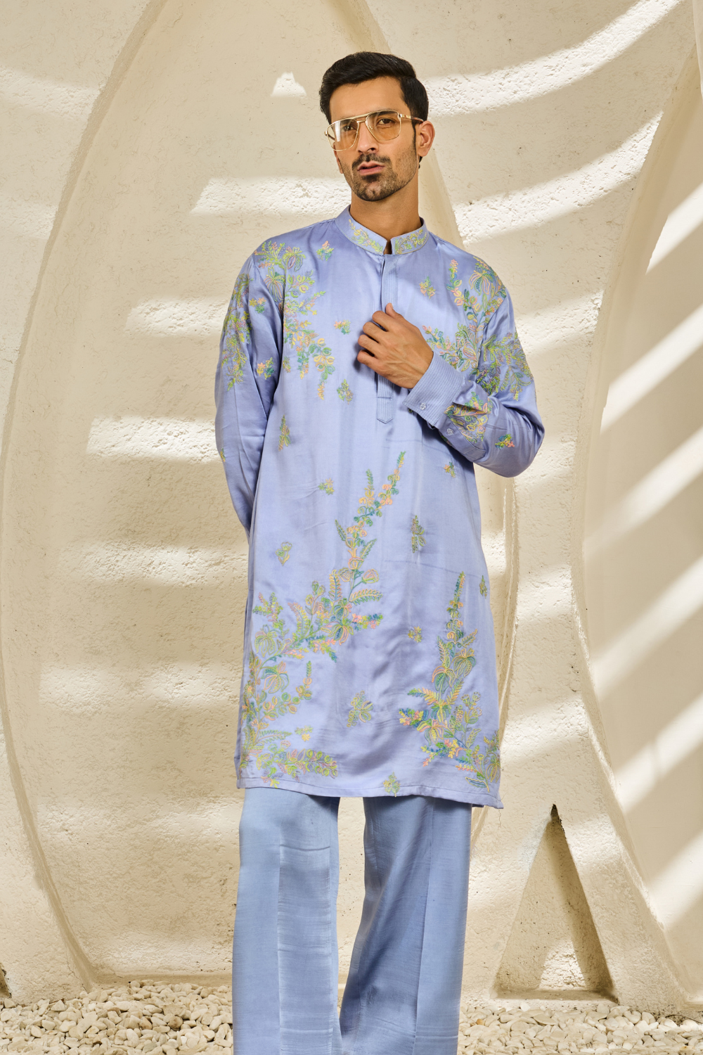 Lilac Whisper Festive Kurta Set
