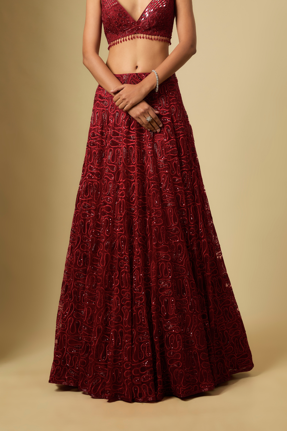 Veil Lehenga Set