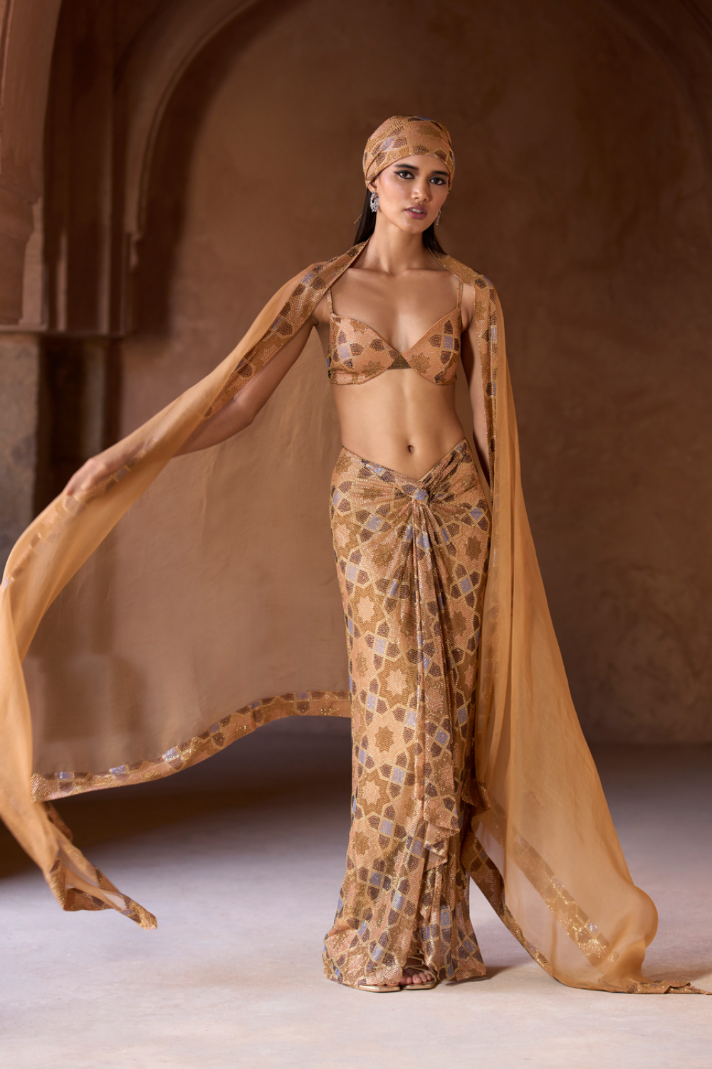 Safa Cape and Skirt Set