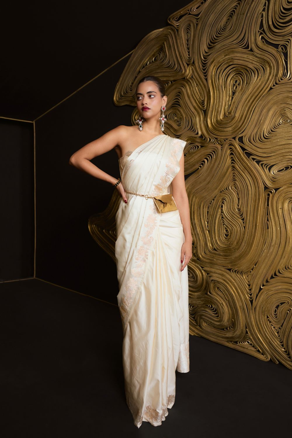 The Ivory Promise Saree