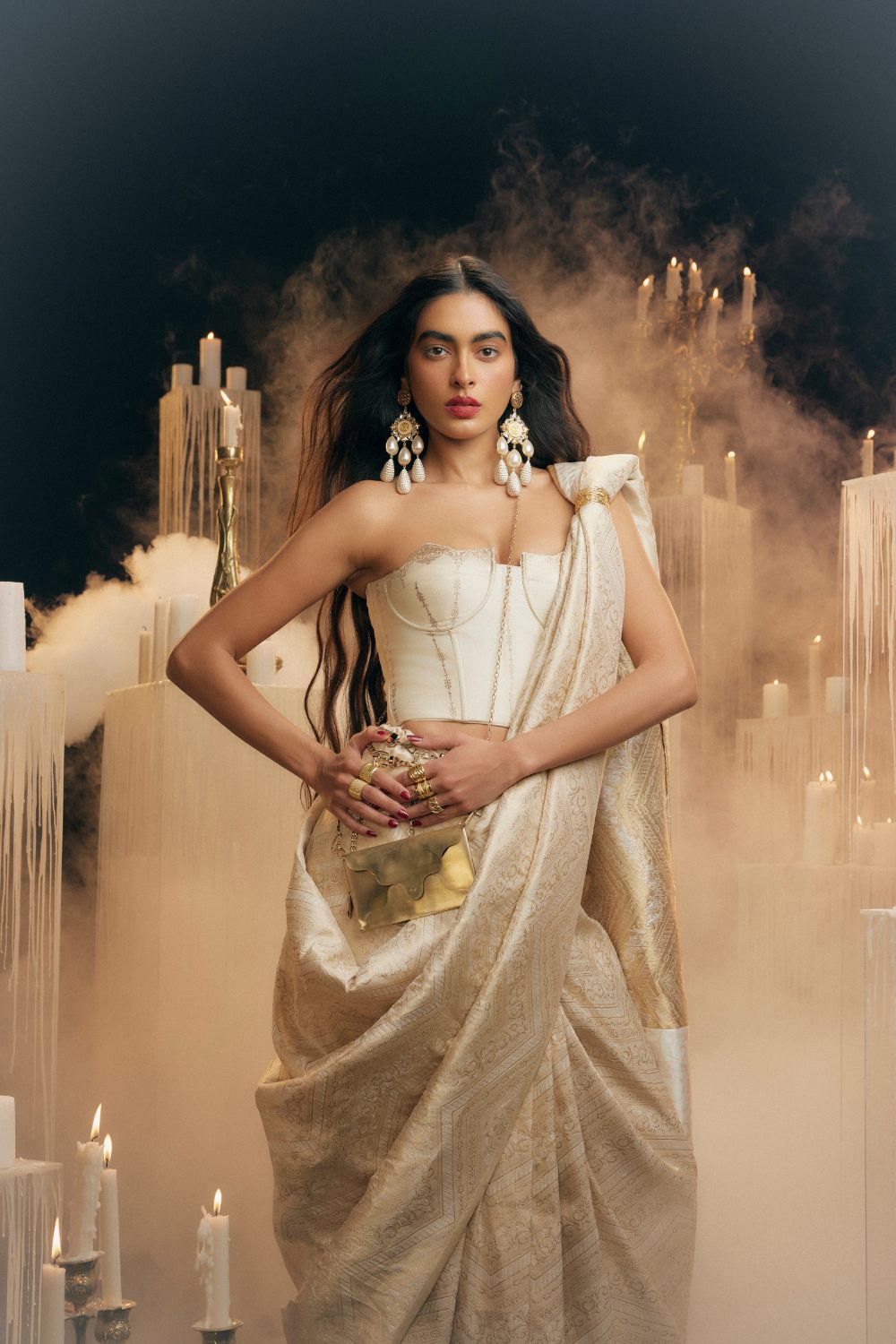 Ever After Saree Cream