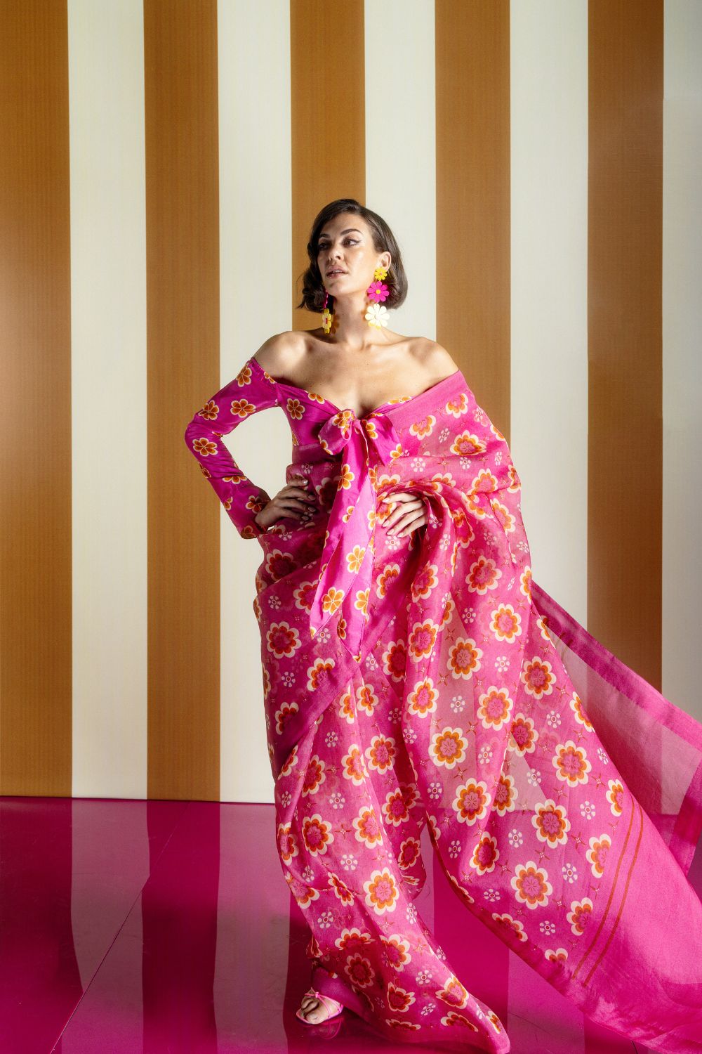Retro florals pink