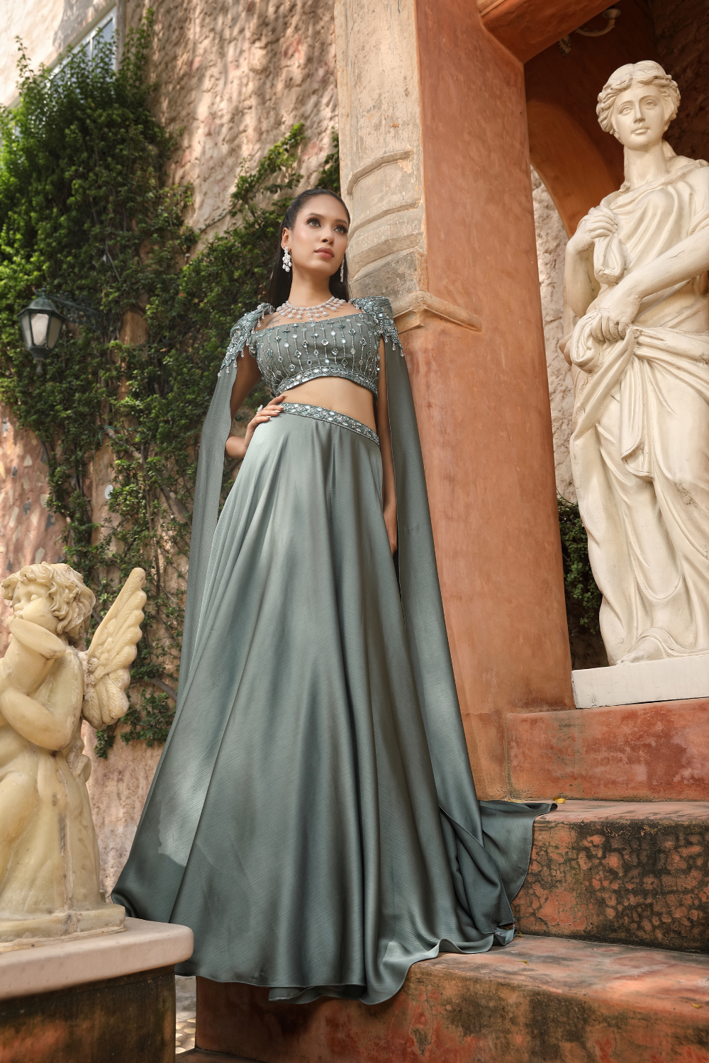 Sage Royal Lehenga