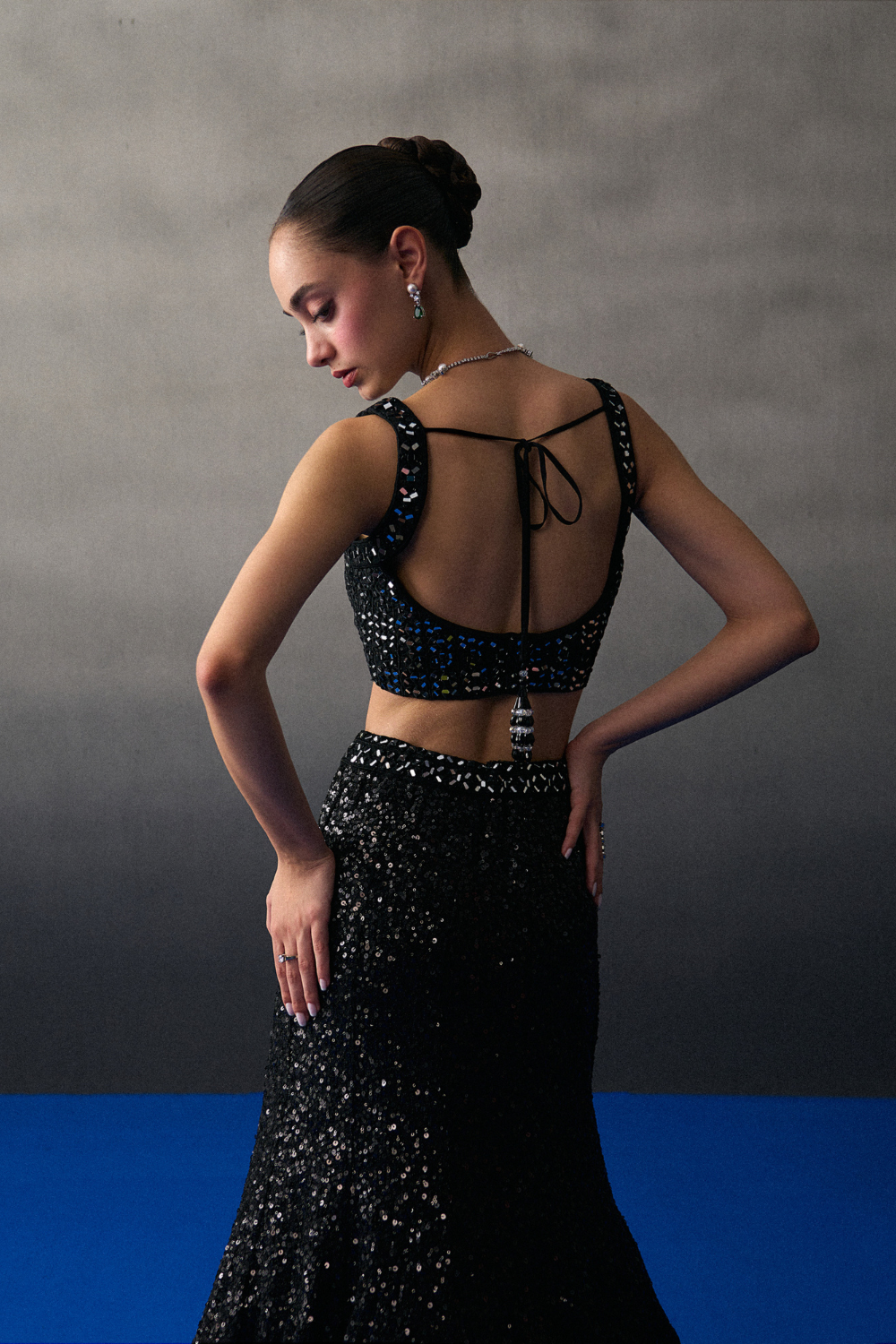 Black Festive Lehenga Set