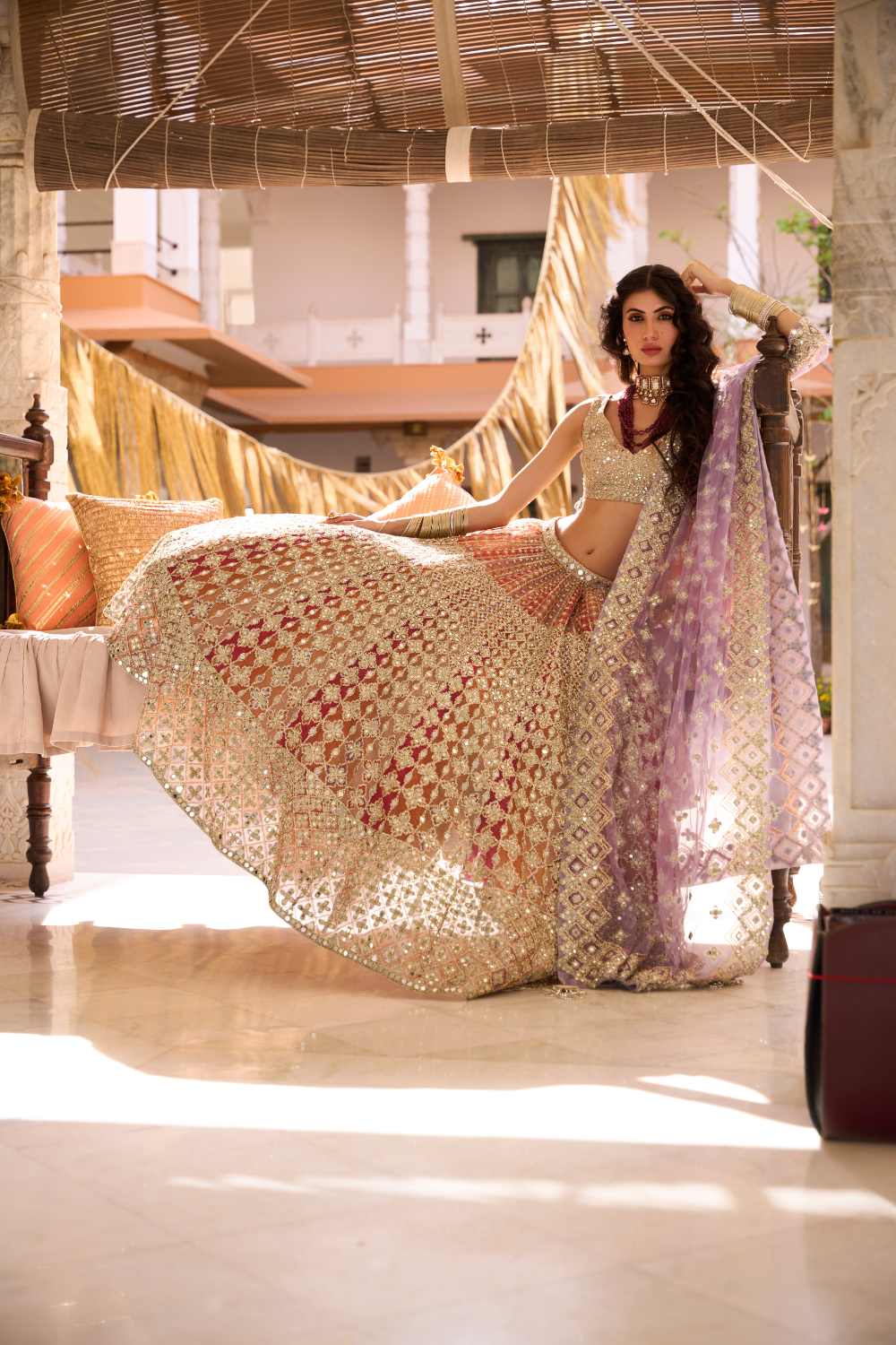 Warm Hues Multicolour Lehenga