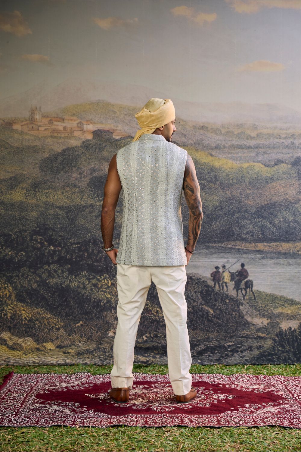Zoravar Chikankari Bundi Set-A