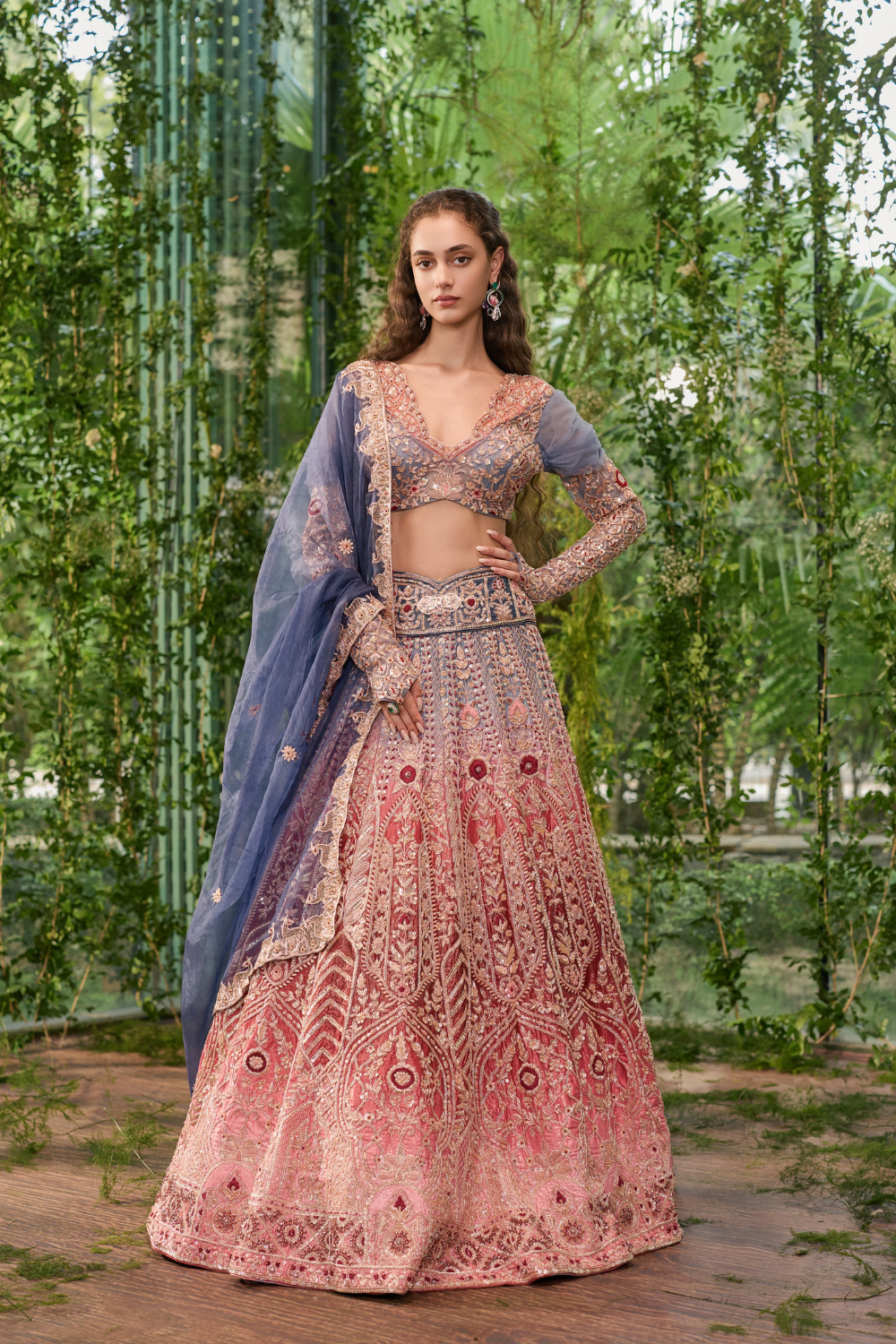 Dwirang-     A Tale in Two Hues Lehenga