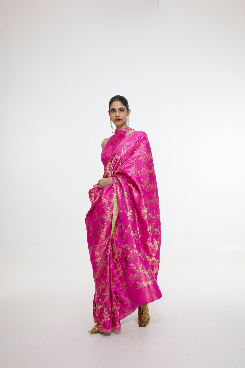 Handwoven Deep Pink Saree