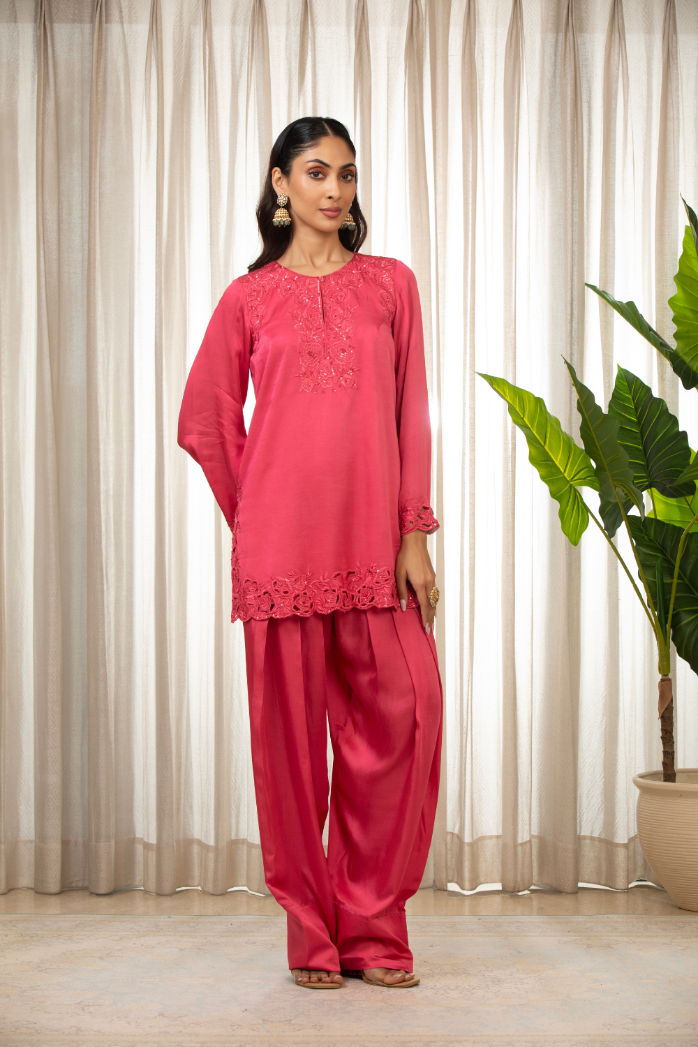 Kashmiri Pink Richa Set