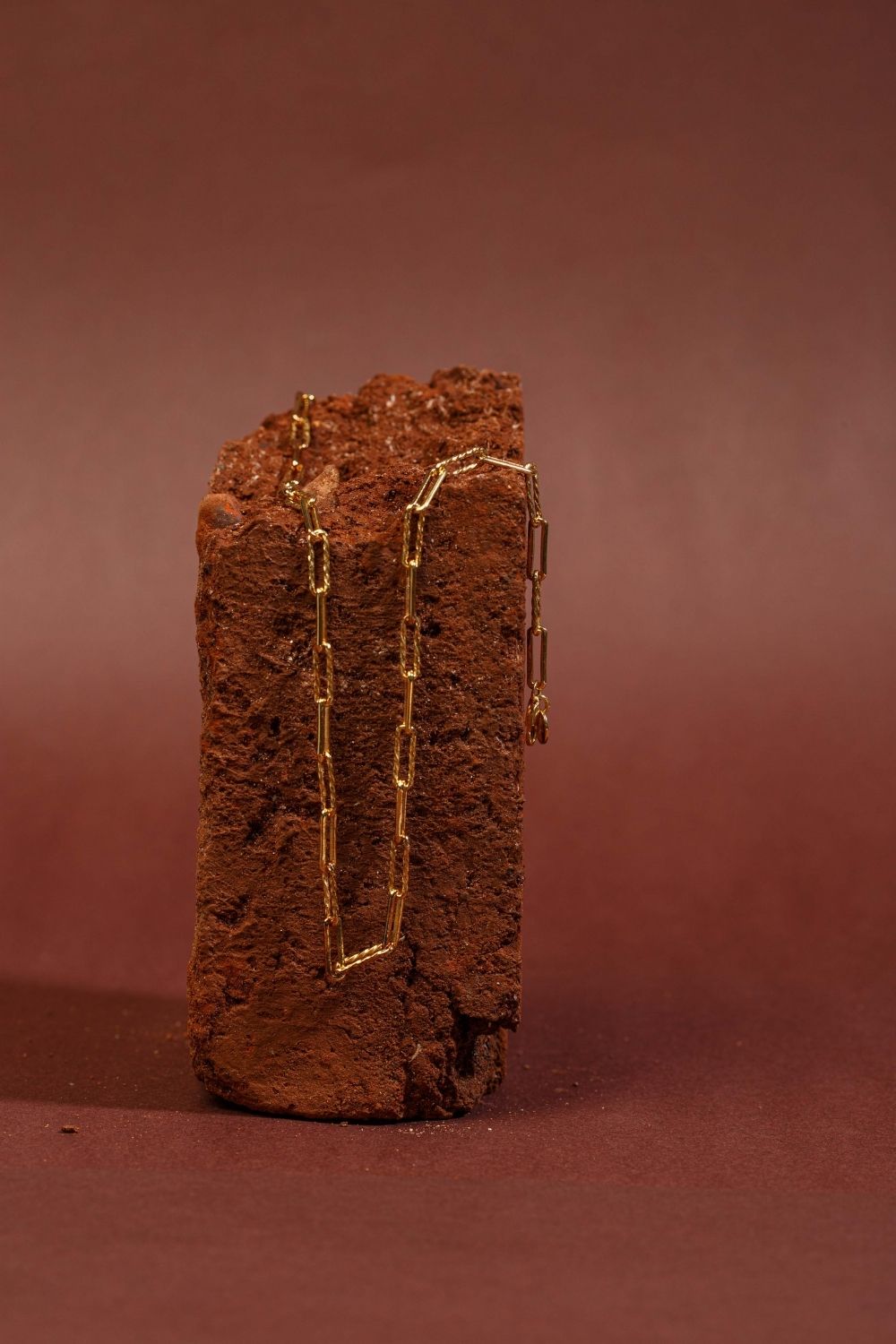 Amour textured link chain