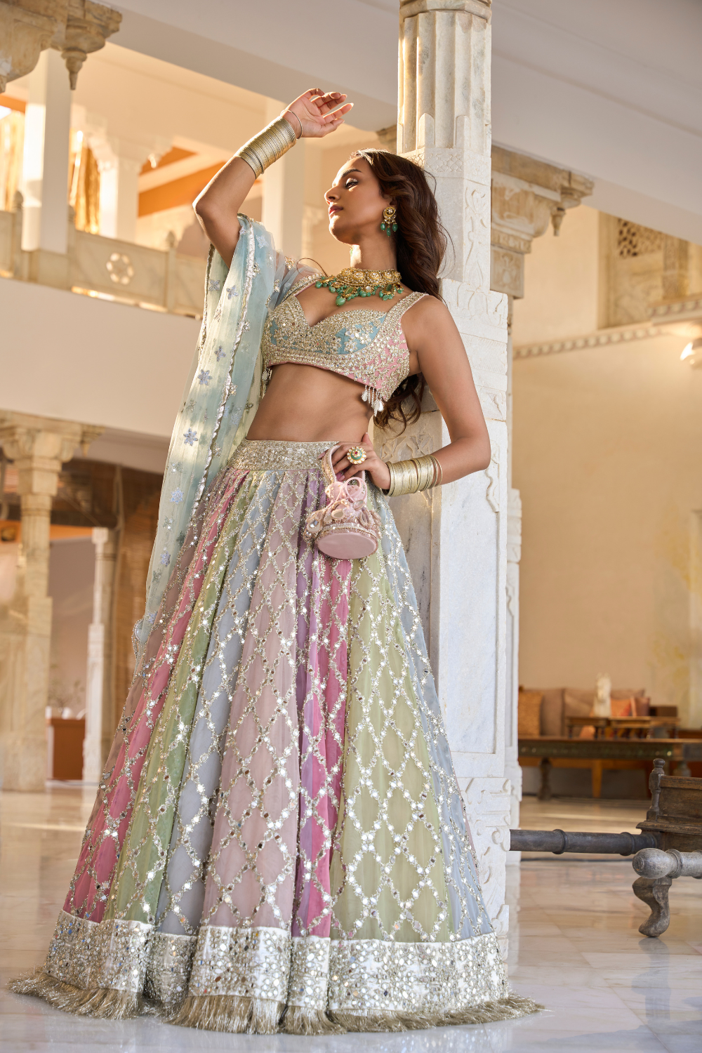 Multicolour Lehenga