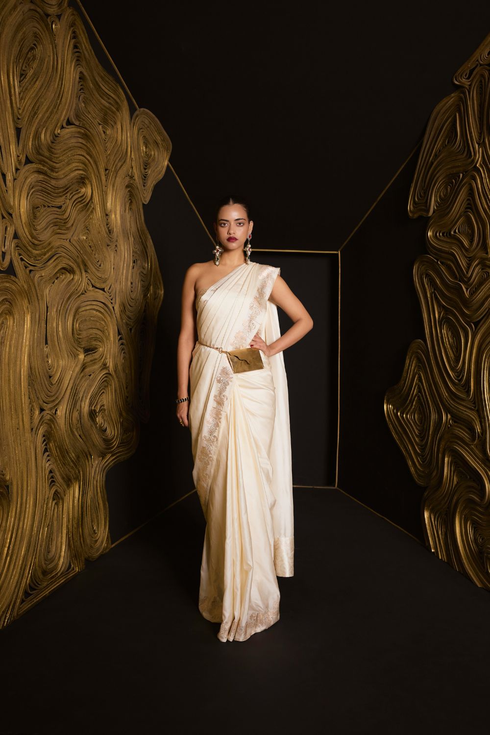 The Ivory Promise Saree