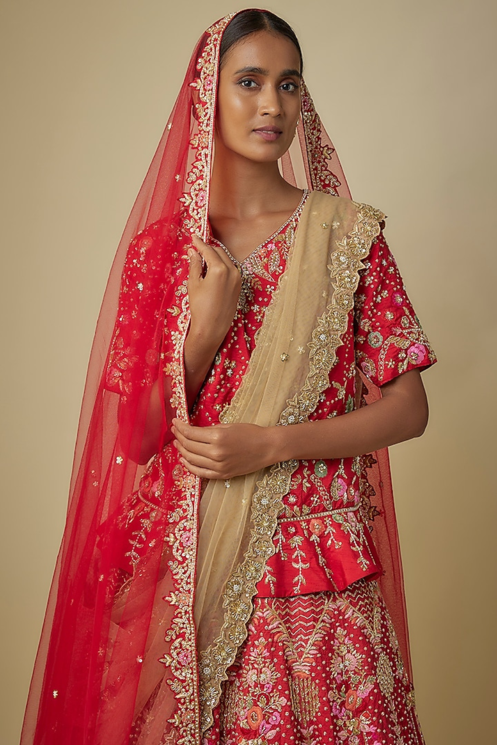 RED BRIDAL LEHENGA SET