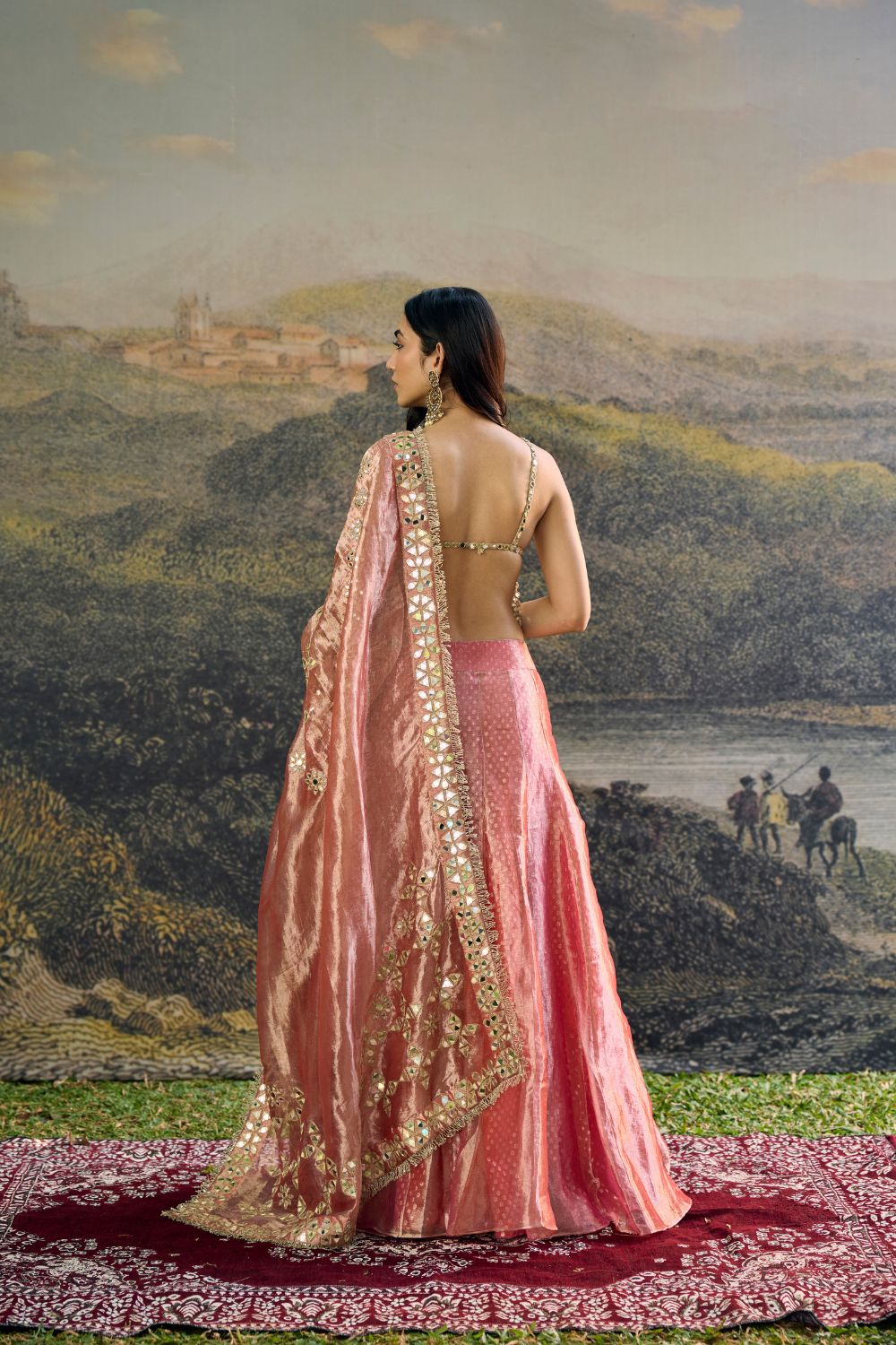 Gulbahar Mirror Sharara Set
