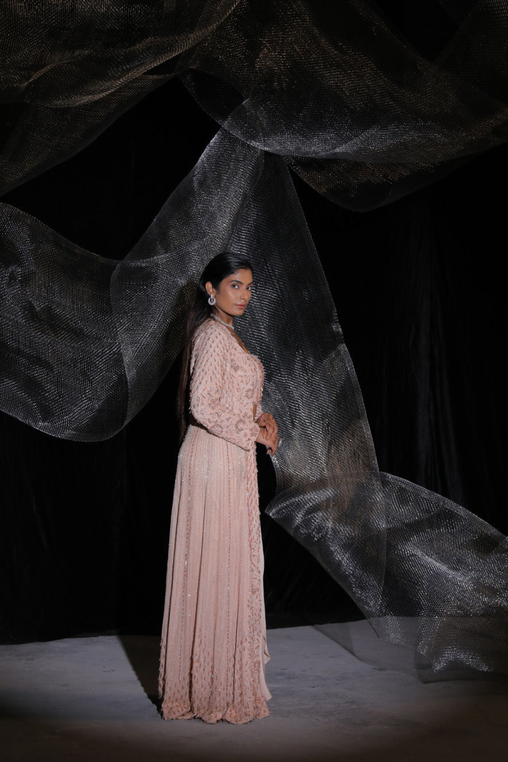 Brunt Rose Indo Western