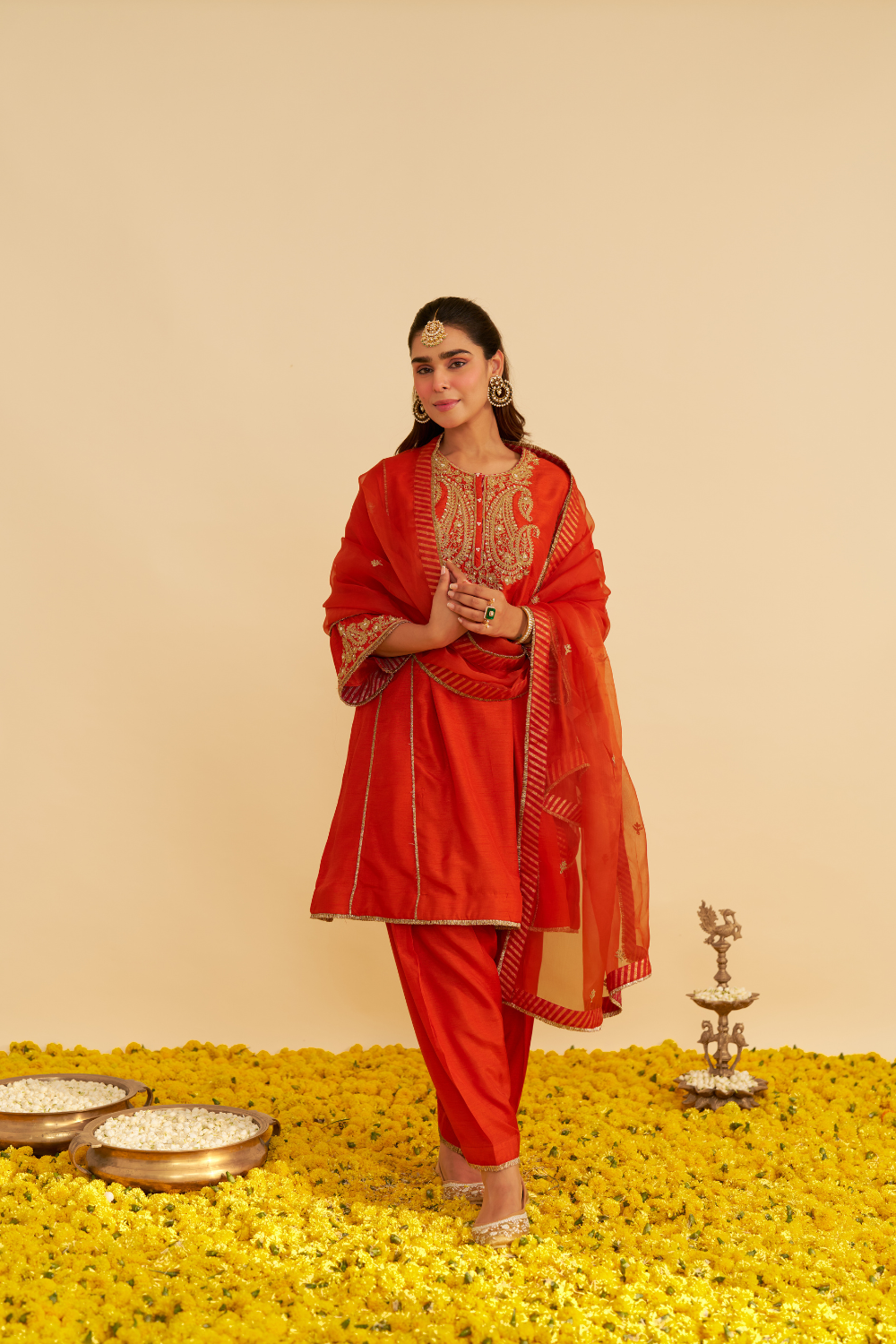 AYRA - SHORT CHAUGA WITH SALWAR AND DUPATTA