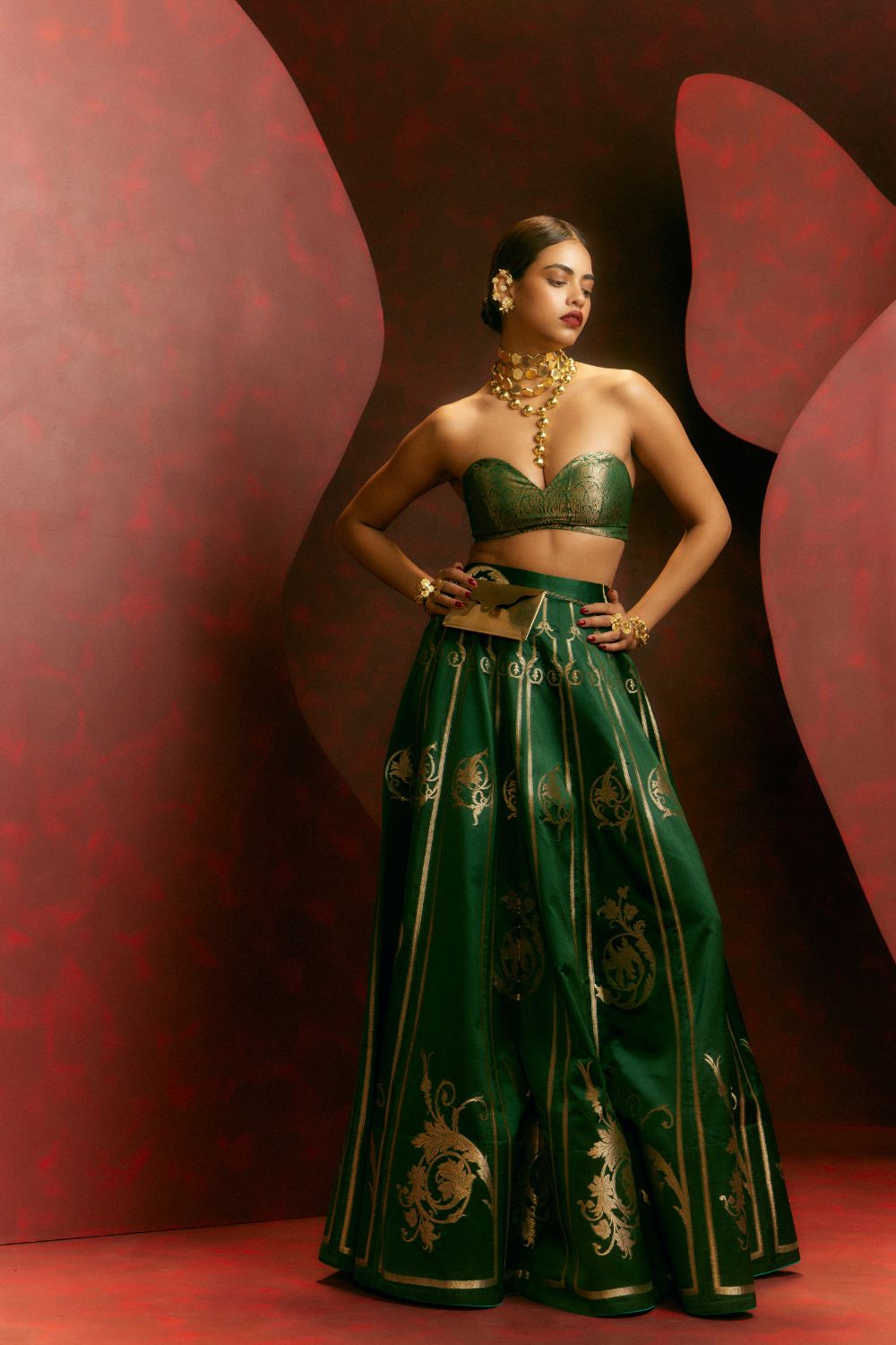 Only Mine Lehenga Green