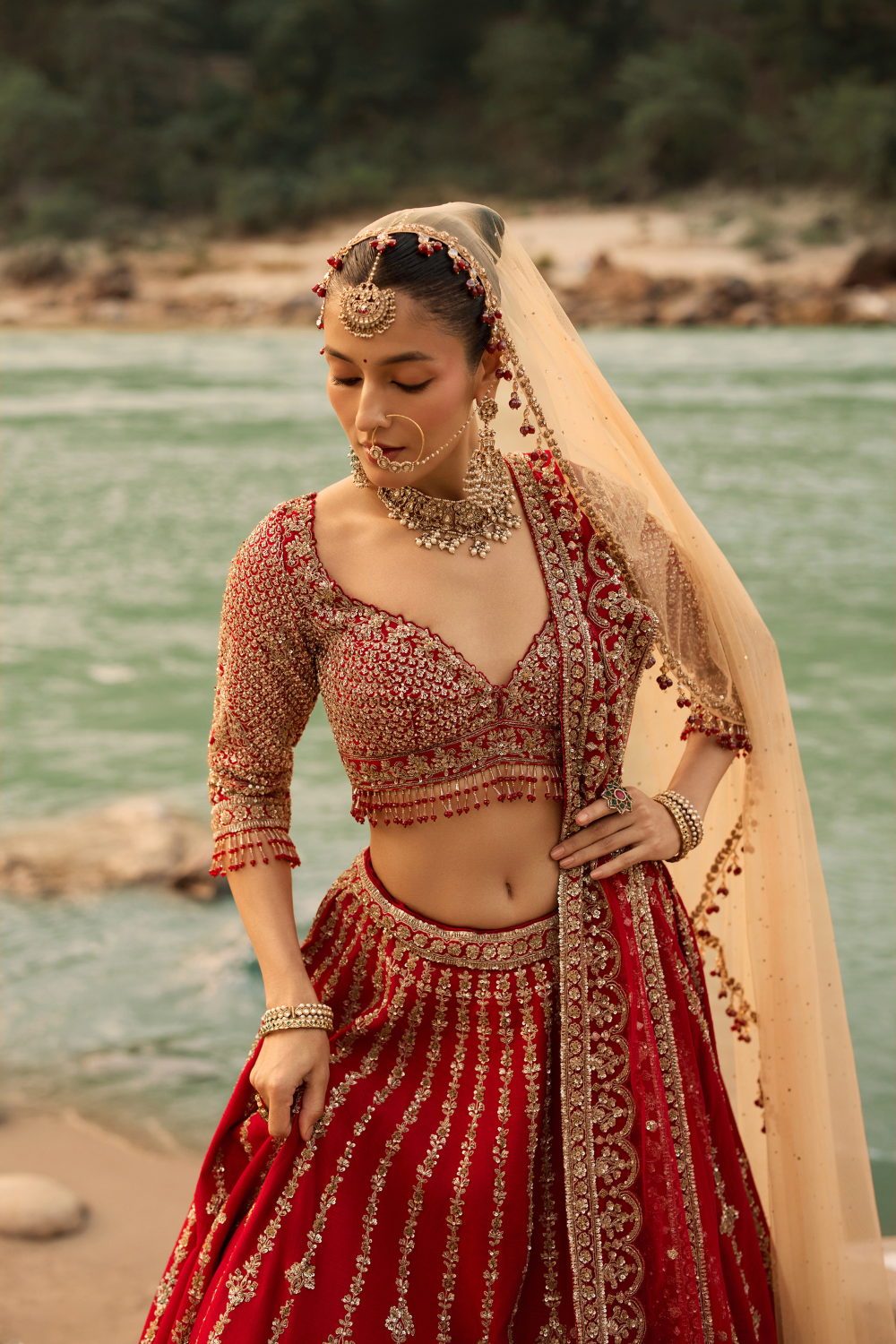 CRIMSON ROYALE LEHENGA