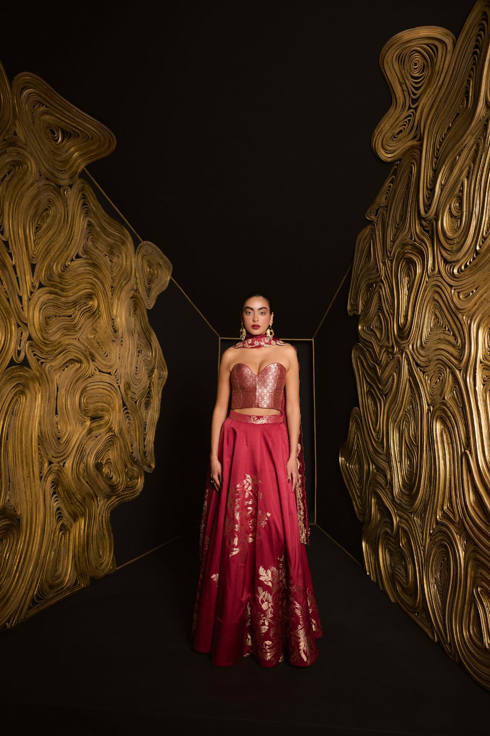 Stay With Me Lehenga MEHROON