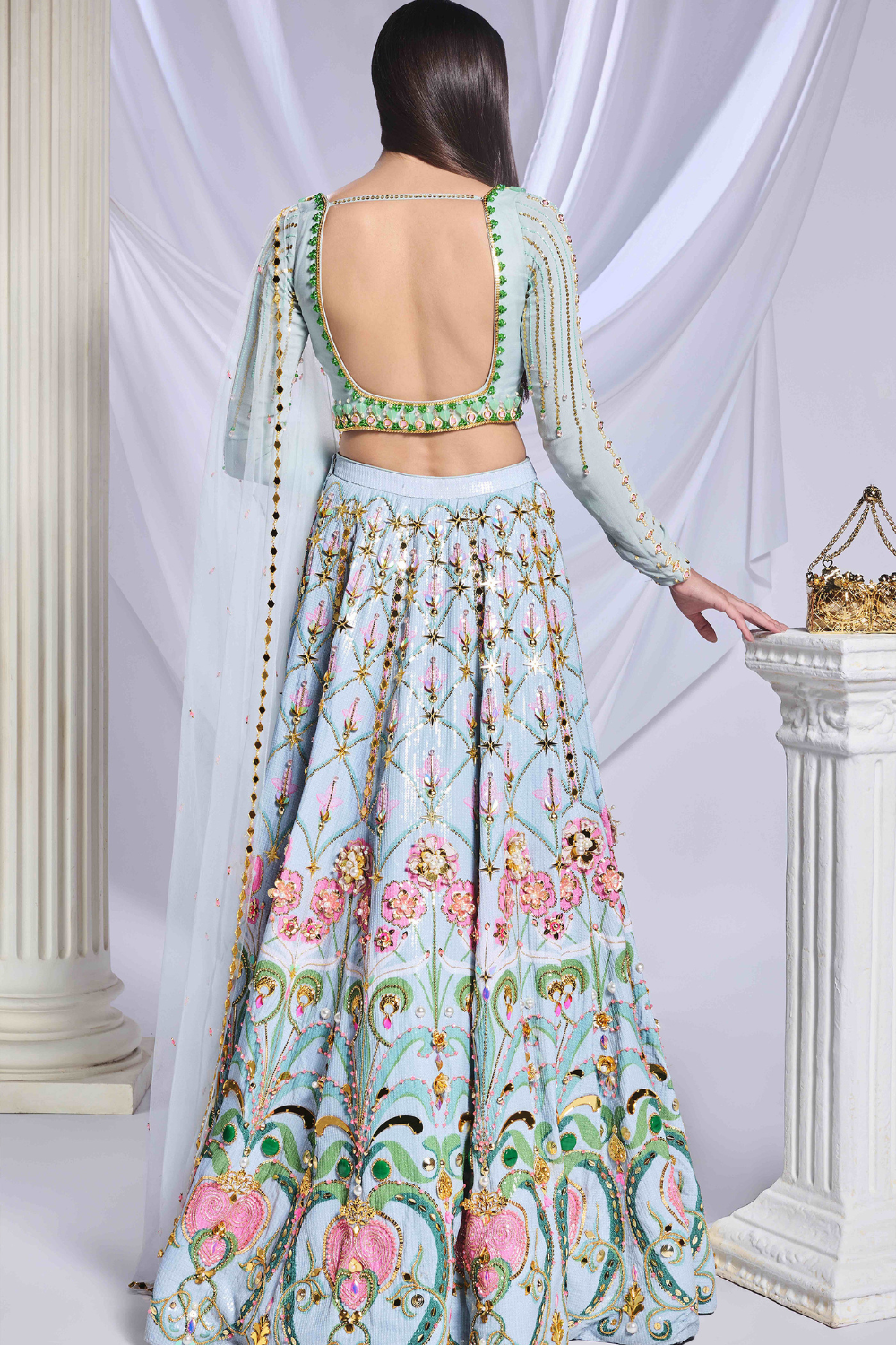 Mint Mystique Lehenga Set