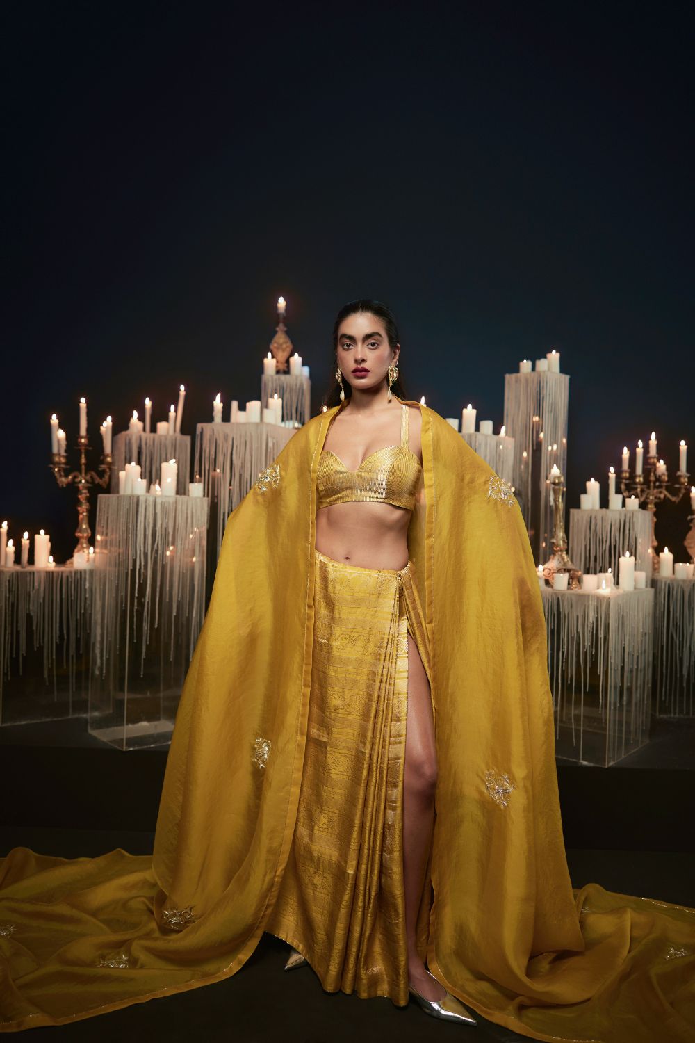 I do Saree in Mustard