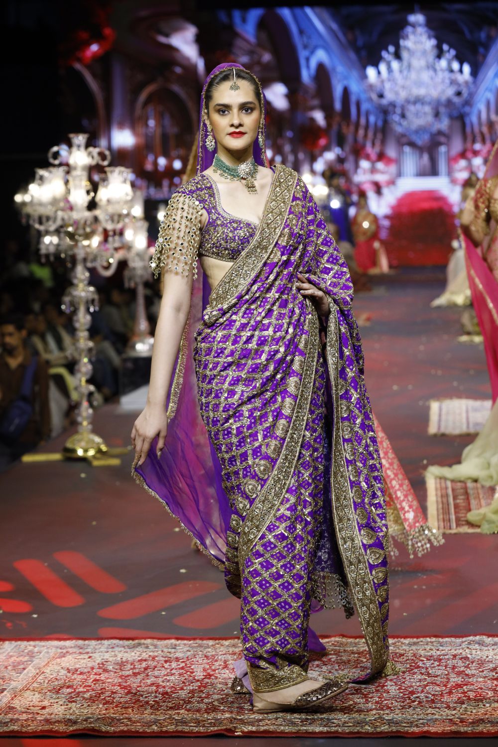 Banafsha Ombré Saree Set
