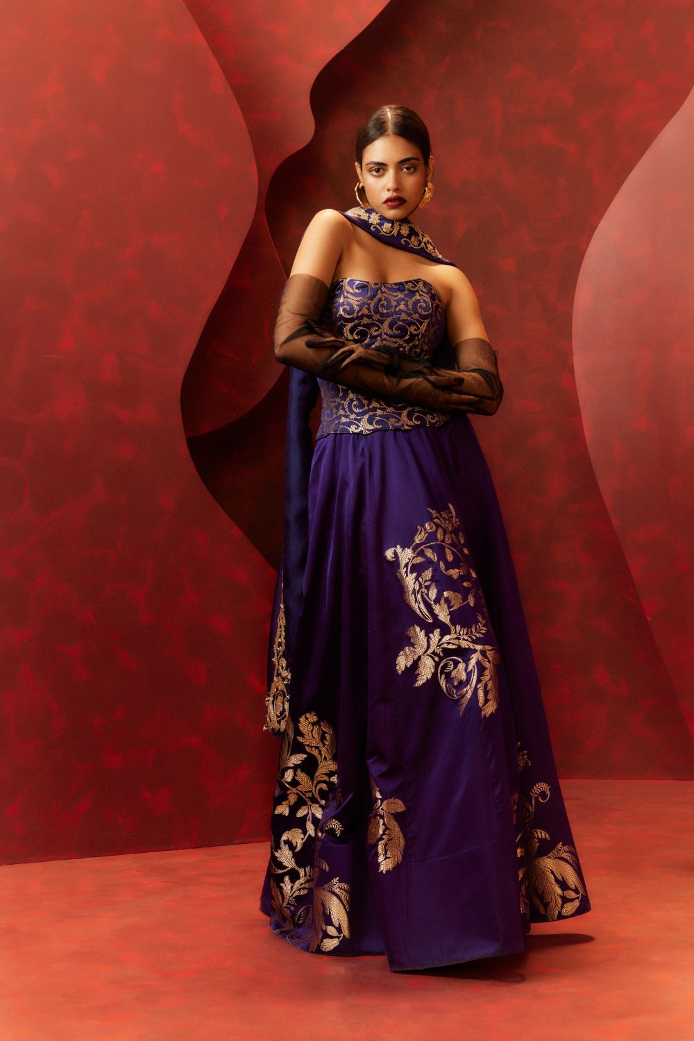 Stay With Me Lehenga in Purple