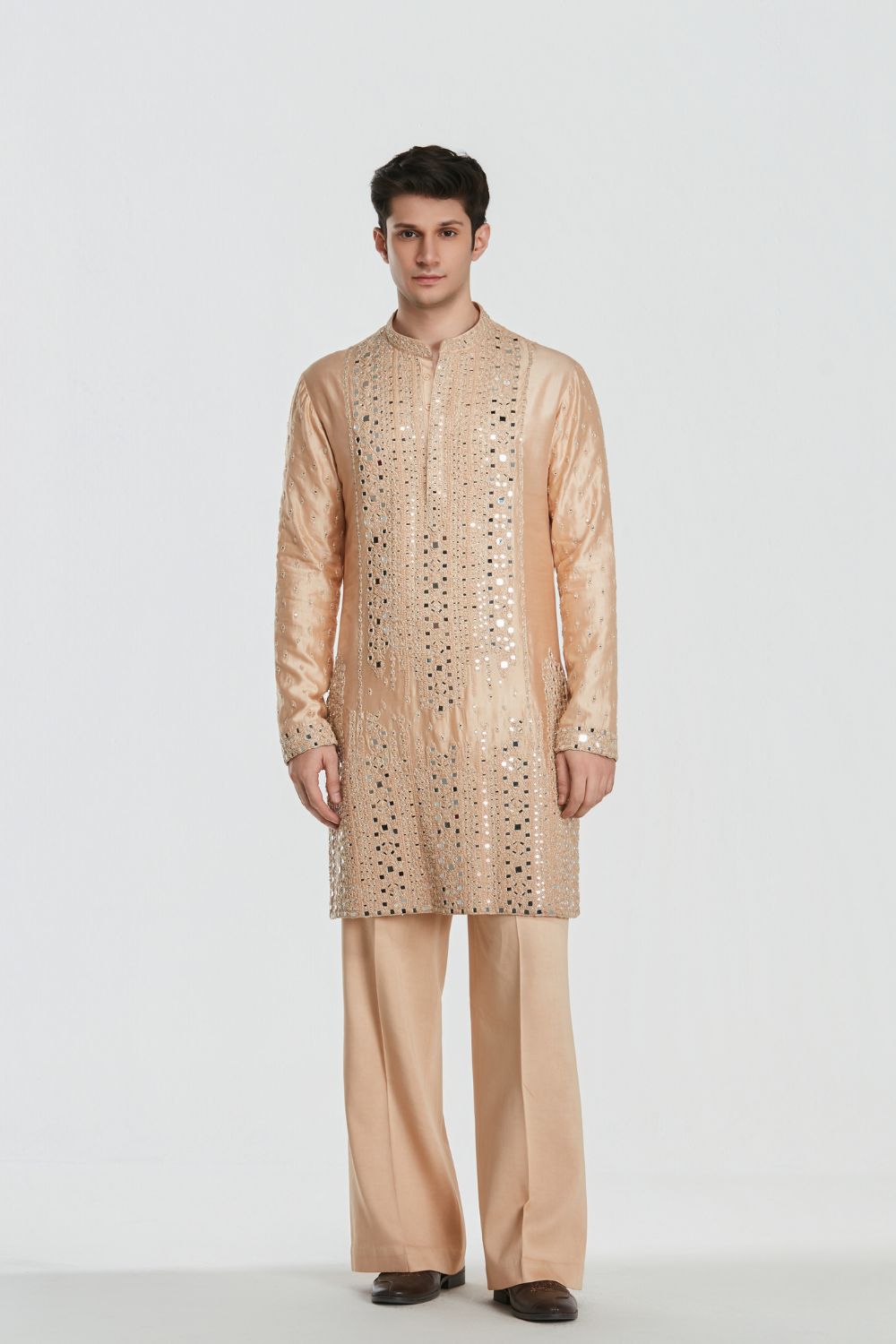 Shrine Champaign Gold Kurta Set
