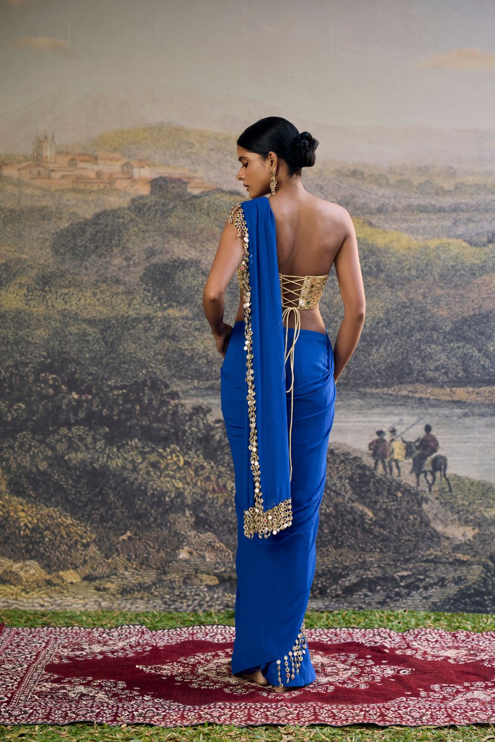 Neelanjana Mirror Saree Set