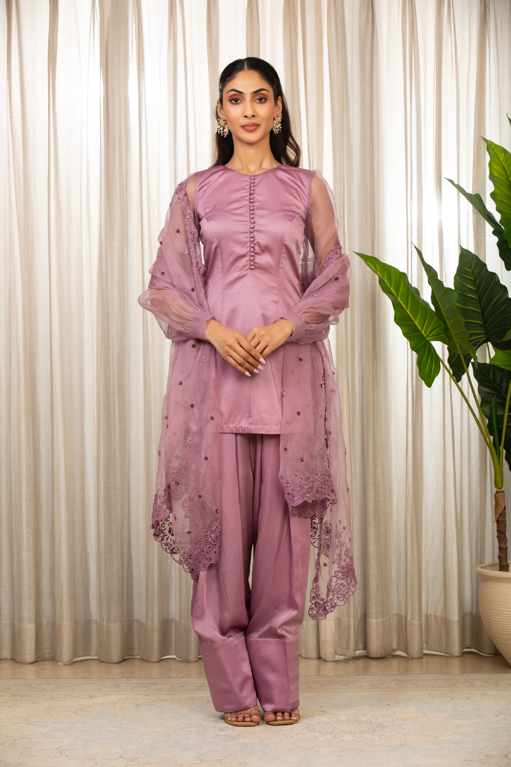 Lavender Kurta Set