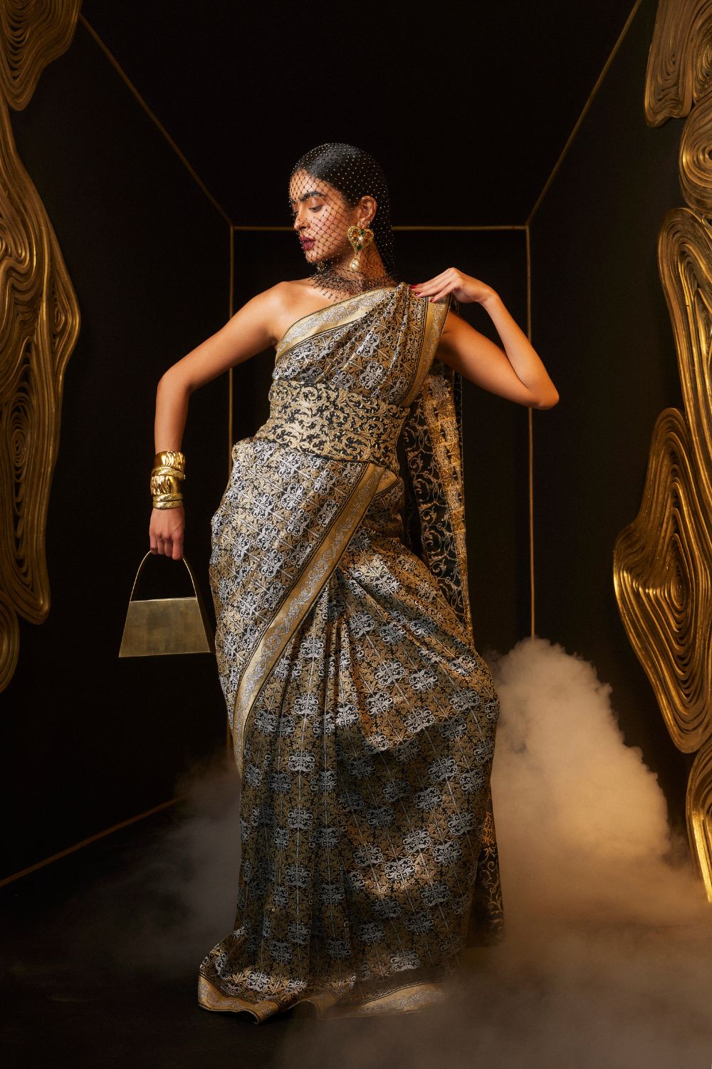 Empress Saree Black