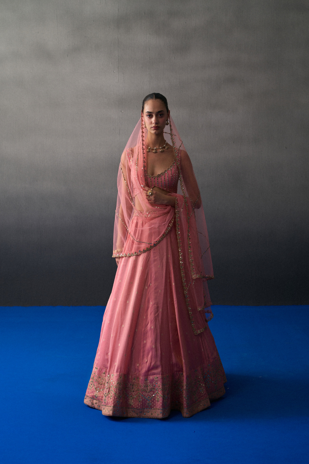 Gajri Benarasi Festive Lehenga