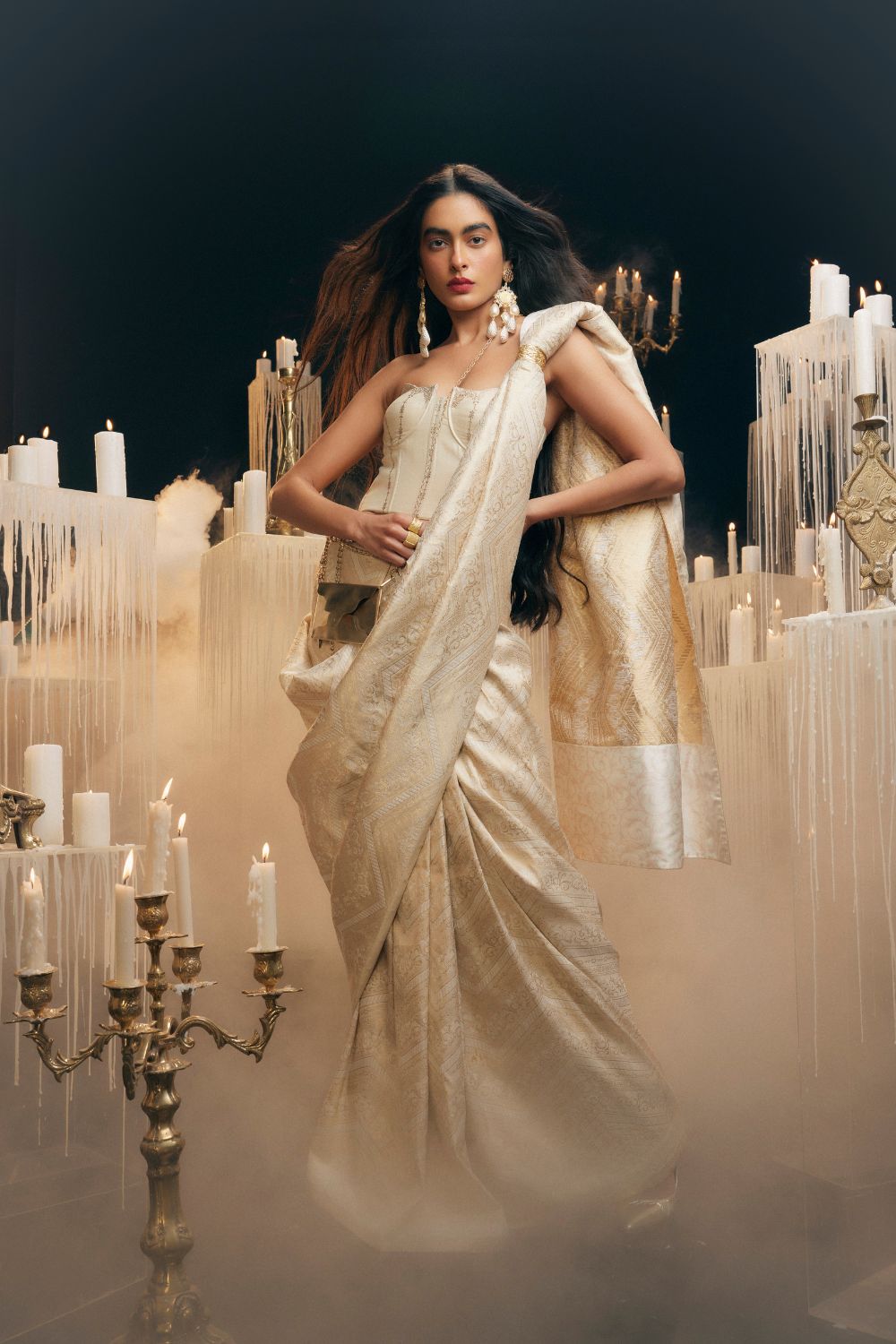 Ever After Saree Cream