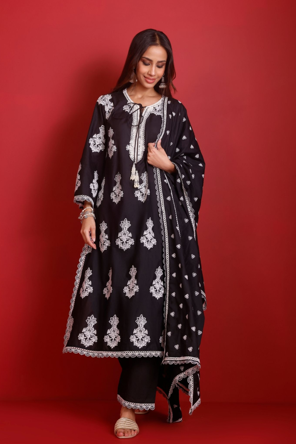 Rimi Cotton Black Kurta Set