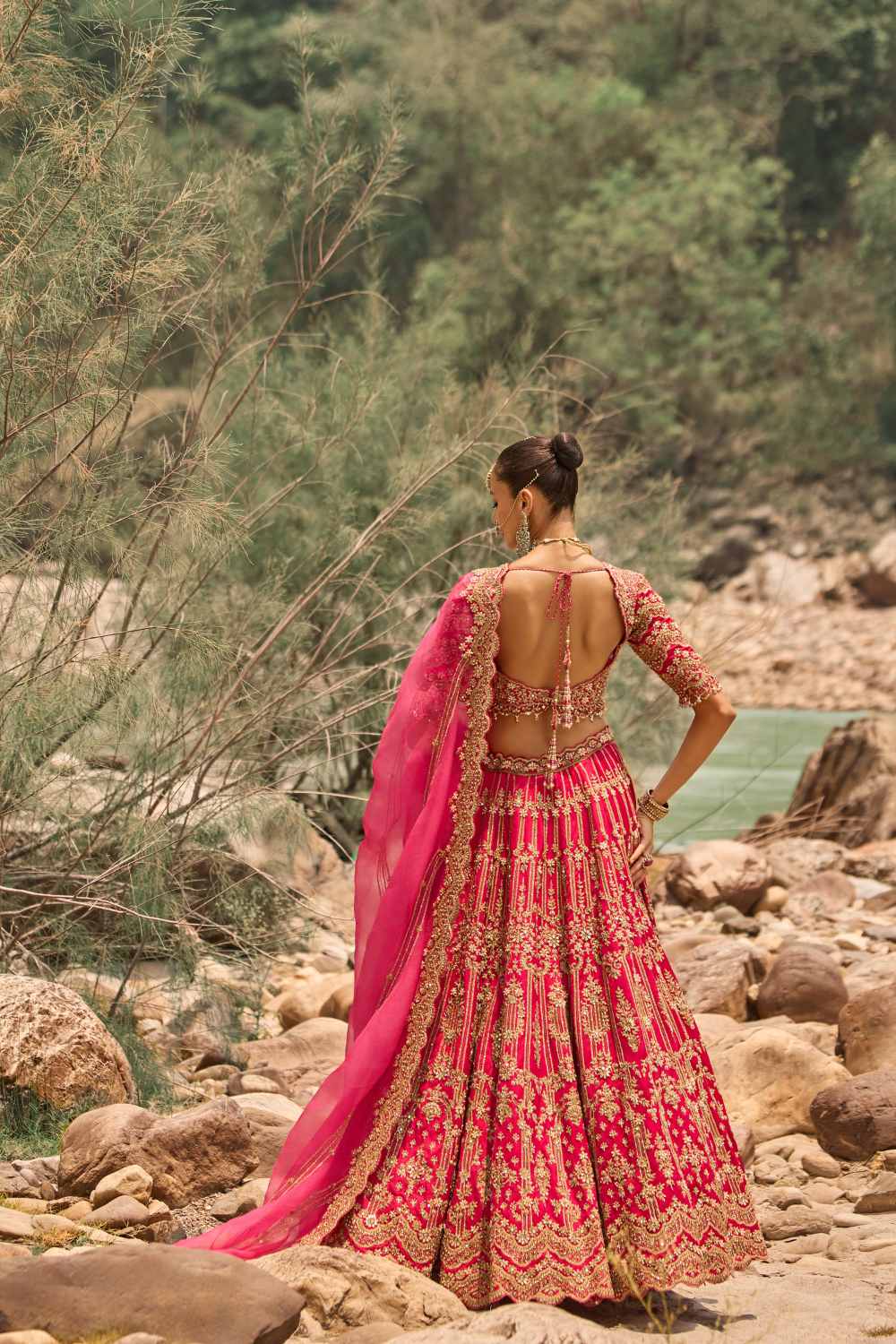FUSCHIA BLOOM LEHENGA