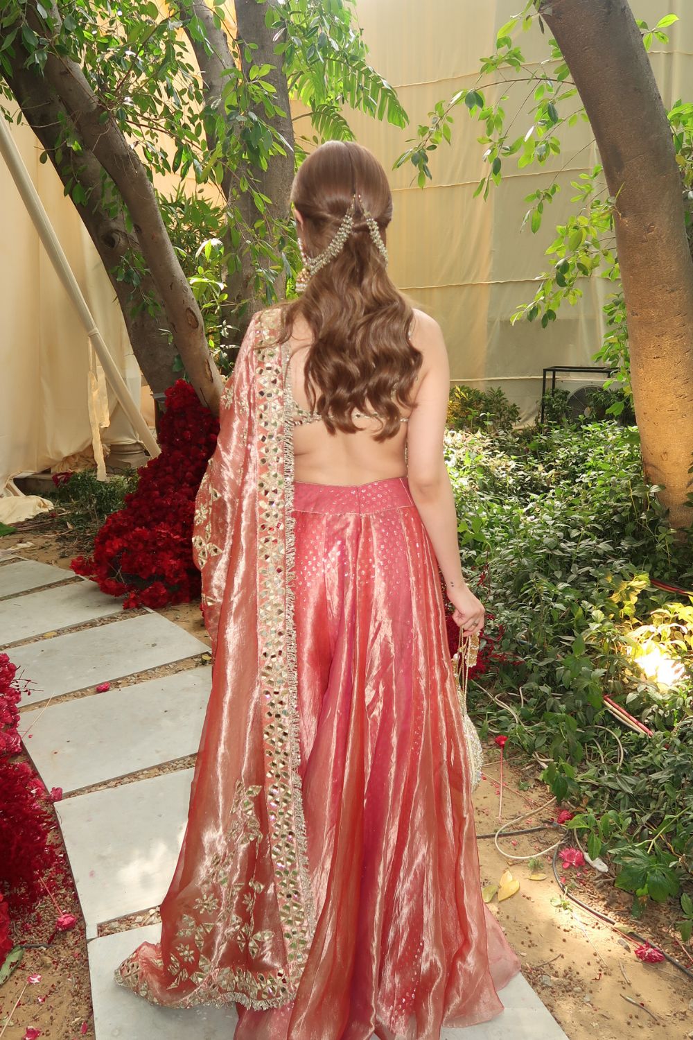 Muskan in Gulbahar Mirror Sharara Set