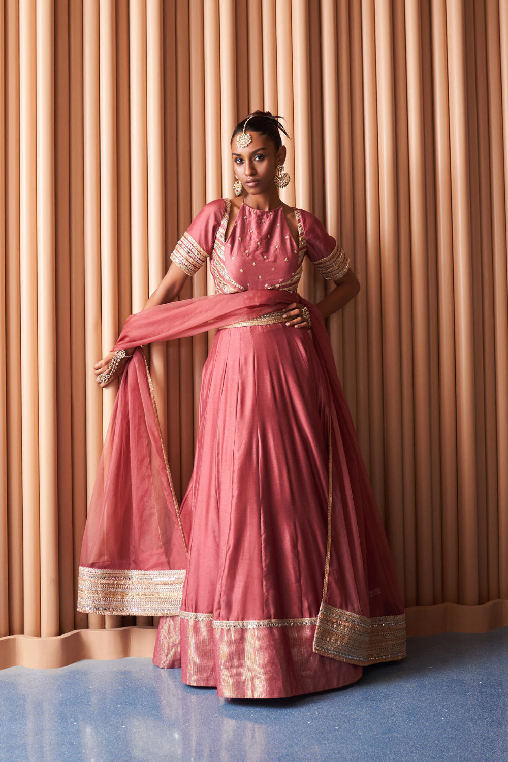 VINTAGE  ROSE Lehanga